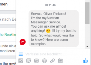 Chatbot bei Austira Airline